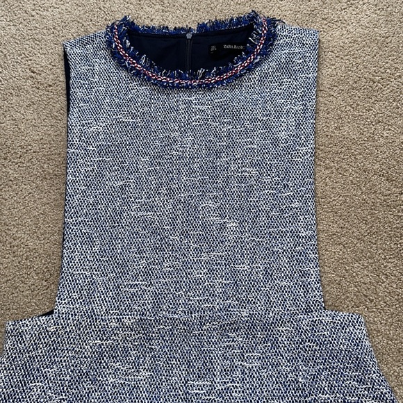 Zara blue tweed mini dress - Picture 14 of 15